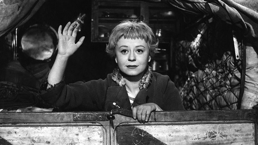Giulietta Masina in Fellini's La Strada